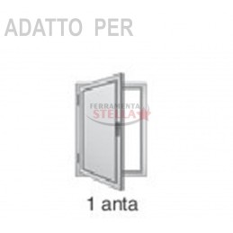 KIT GUARNITURA COMPLETA SPAGNOLETTA PER ANTE A 2 BATTENTI 2