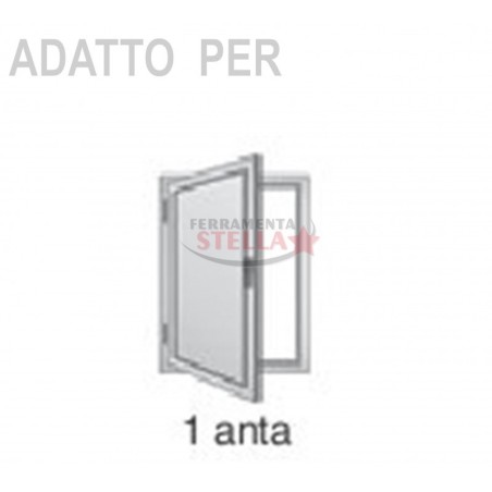 KIT GUARNITURA COMPLETA SPAGNOLETTA PER ANTE A 2 BATTENTI