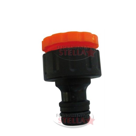 ATTACCO PRESA RUBINETTO QUICK INNESTO RAPIDO - FEMMINA DOPPIA 1/2'' + 3/4''