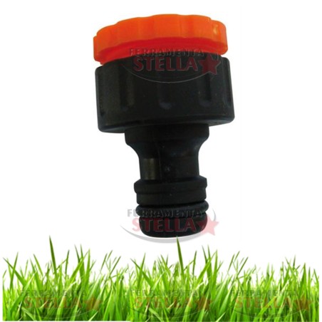 ATTACCO PRESA RUBINETTO QUICK INNESTO RAPIDO - FEMMINA DOPPIA 1/2'' + 3/4''