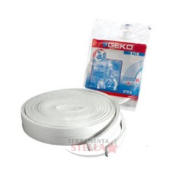 GUARNIZIONE ADESIVA MM 20x5 MT 8 SPUGNA BIANCA