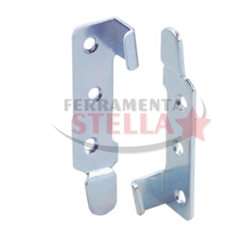 COPPIA FERRI FERRO DA LETTO INNESTO TAVOLO MOBILE INCASTRO MONTAGGIO 120 MM