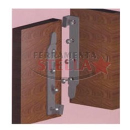 COPPIA FERRI FERRO DA LETTO INNESTO TAVOLO MOBILE INCASTRO MONTAGGIO 120 MM
