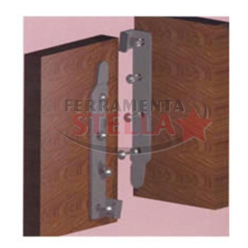 COPPIA FERRI FERRO DA LETTO INNESTO TAVOLO MOBILE INCASTRO MONTAGGIO 120 MM
