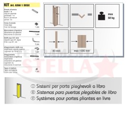 SISTEMA SCORREVOLE PER PORTE PIEGHEVOLI A BATTENTE IN LEGNO