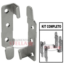 COPPIA FERRI FERRO DA LETTO INNESTO TAVOLO MOBILE INCASTRO MONTAGGIO 95 MM