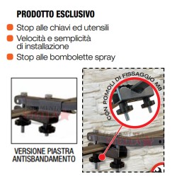 COPPIA ASTE FISSE STENDIBIANCHERIA DA BALCONE BRACCI SUPPORTO RINGHIERA KIT COMPLETO