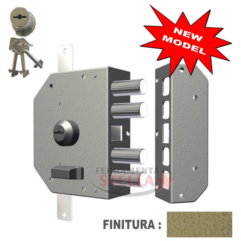 SERRATURA DI SICUREZZA CON CHIAVE A POMPA CR art 3250