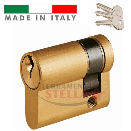 MEZZO CILINDRO MADE IN ITALY a INFILARE SAGOMATO TIPO YALE 40 MM PORTA SERRATURA PORTE CHIAVE