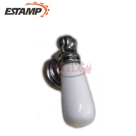 POMOLO POMOLINO BIANCO PORCELLANA METALLO PENDENTE PENDOLINO POMELLINO POMELLO