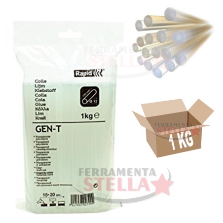 10 KG STICK COLLA A CALDO RICARICA PISTOLA INCOLLATRICE TRASPARENTE ÿ 12 PROFESSIONALE