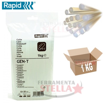 10 KG STICK COLLA A CALDO RICARICA PISTOLA INCOLLATRICE TRASPARENTE ÿ 12 PROFESSIONALE