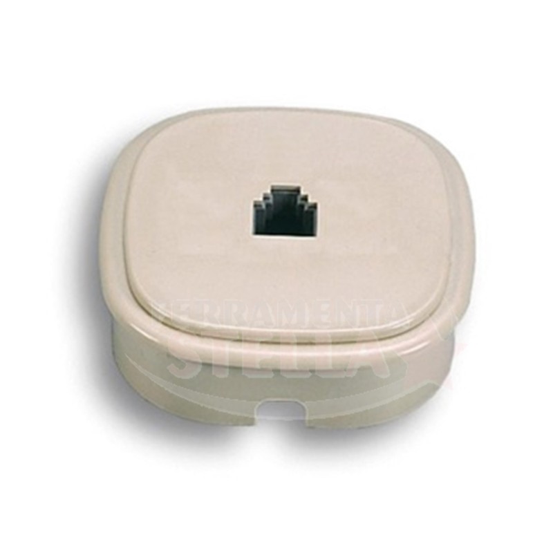 DOPPIA PRESA TELEFONICA DA PARETE MURO 2 PLUG TELEFONO FISSO CAVO