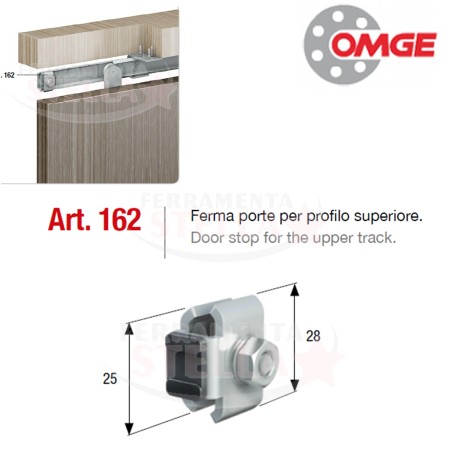 PARACOLPO FERMAPORTE PER PROFILO SUPERIORE BINARI OMGE E SIMILARI SCORREVOLI ART 162