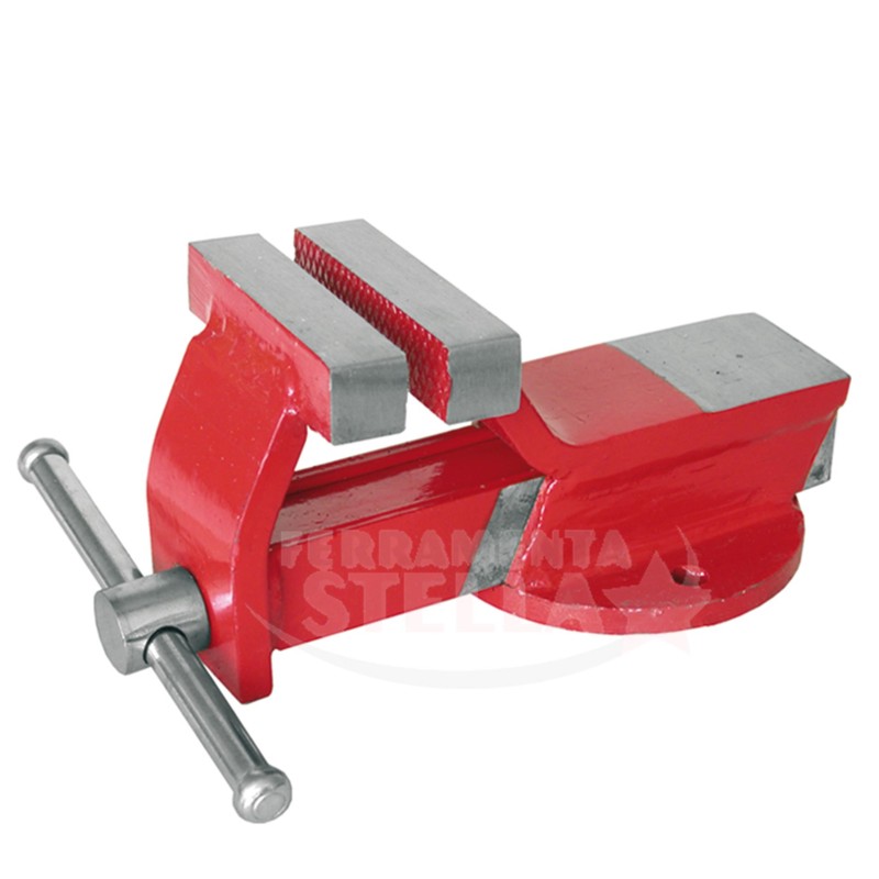 MORSA DA BANCO TAVOLO DA LAVORO A BASE FISSA INCUDINE 125 MM IN ACCIAIO MORSA DA BANCO TAVOLO DA LAVORO A BASE FISSA INCUDINE 125 MM IN ACCIAIO