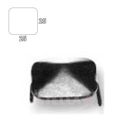 BORCHIA BORCHIETTA FORGIATA BORCHIE FERRO BATTUTTO PORTE PORTONI 3 CM COPRIFORO