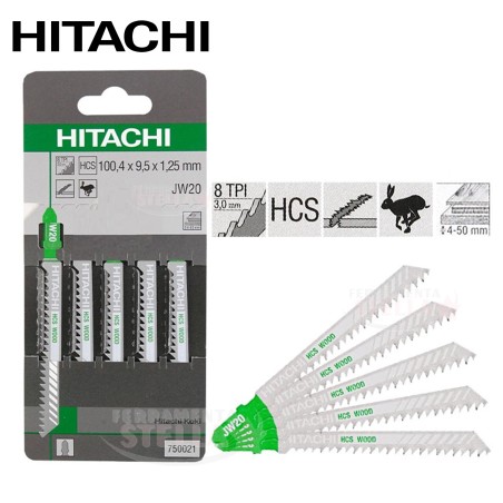 LAME PER SEGHETTO ALTERNATIVO x LEGNO 100 x 7,5 HITACHI TIPO T111C BOSCH