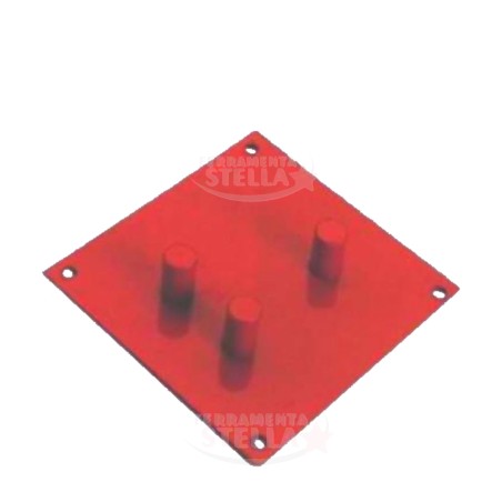 PIASTRA PIEGAFERRO PIEGA FERRO ROSSA 180 X 180 MM