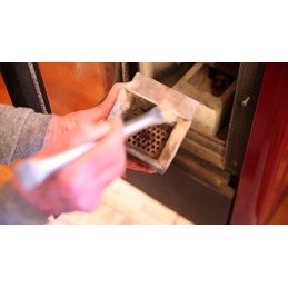 PULITORE PER STUFA A PELLET PULIPELLET DA 3 MT DIAMETRO 80 COMPLETA IN NYLON