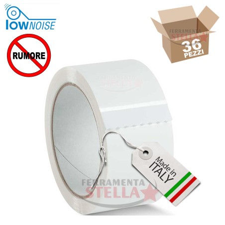 NASTRO ADESIVO 50 X 66 MT  COLORE AVANA SVOLGIMENTO SILENZIOSO CONFEZIONE 36 PZ - MADE IN ITALY LOW NOISE