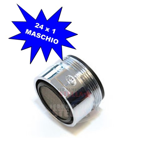 AEREATORE AREATORE ROMPI GETTO OTTONE CROMATO MASCHIO 24X1