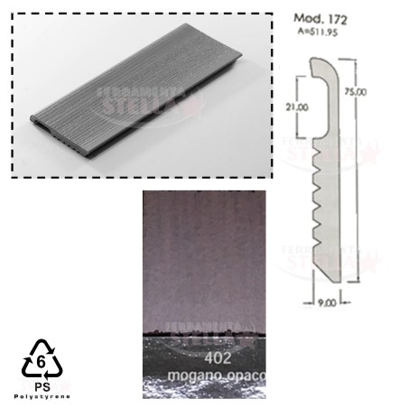 BATTISCOPA x MURO PARETE MT 2,90 - BIANCO VERNICIABILE