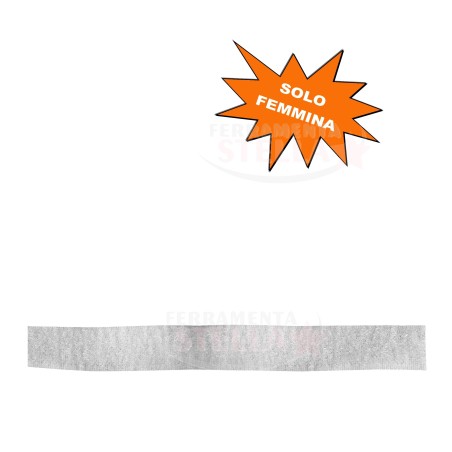 VELCRO STRAPPO SOLO FEMMINA DA CUCIRE 20 MM X 1 MT FISSAGGIO CHIUSURA BIANCO