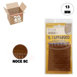 COPRIFORO COPRIVITE ADESIVO PER VITI E FORI DIAMETRO 13 MM - COLORE CILIEGIO - PEZZI 20