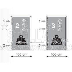 CERNIERA JUSTOR CHIUDIPORTA MOLLA PORTA LEGNO PORTE ALLUMINIO AZIONE SEMPLICE - ORO SATINATO