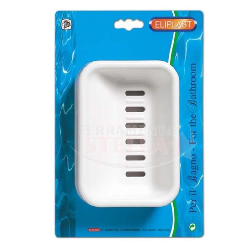 PORTA SAPONE DA OPPOGGIO O DA MURO COLORE BIANCO ELIPLAST MODELLO AQUARIO PORTA SAPONE DA OPPOGGIO O DA MURO COLORE BIANCO ELIPLAST MODELLO AQUARIO