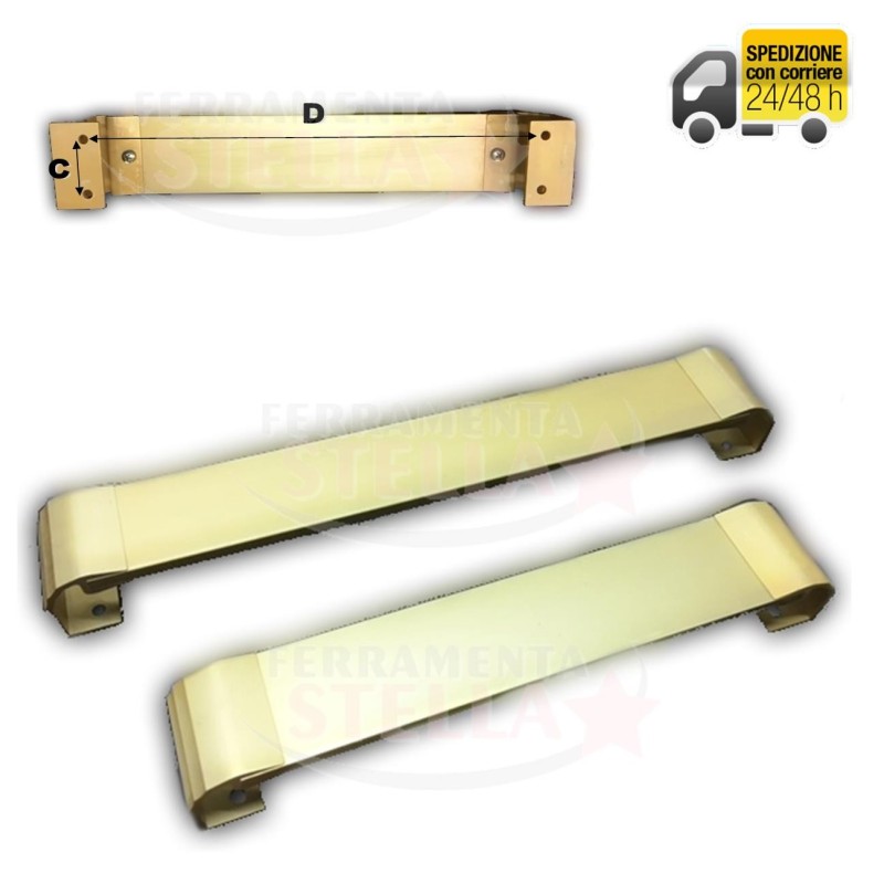 DOPPIA MANIGLIA MODELLO QUADRA PONTINA PER ALLUMINIO E FERRO BIANCA