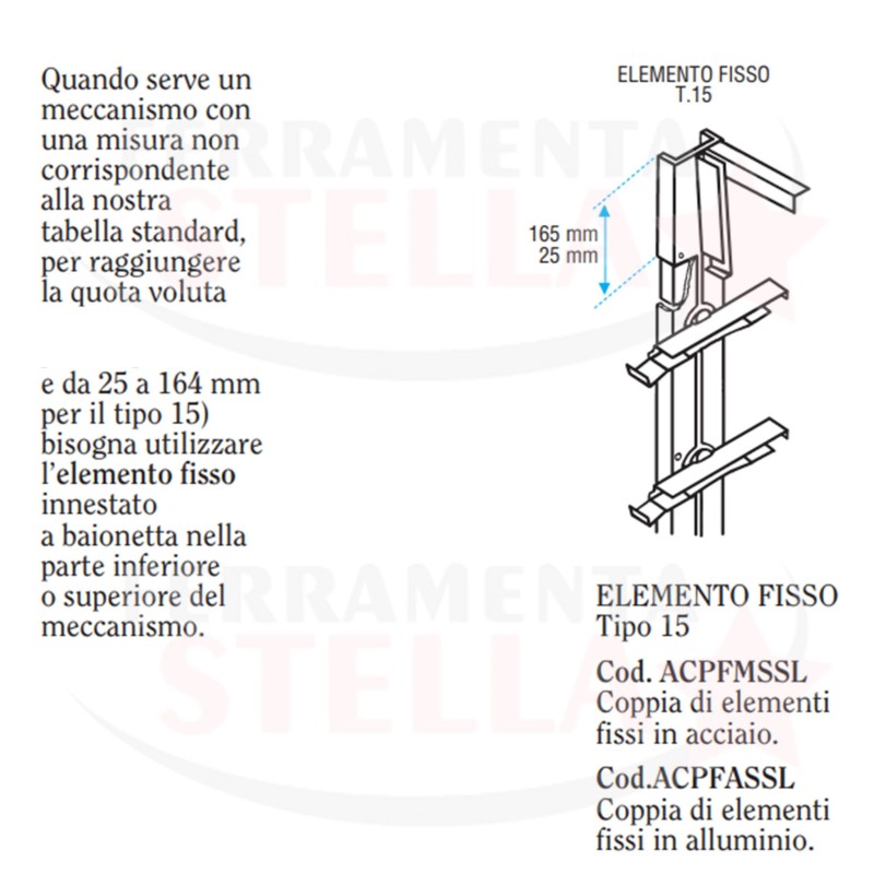 COMANDO ORIENTABILE 2 LAMELLE NACO PER VETRO TIPO 15 LAMELLA IN VETRO DA 15 CM