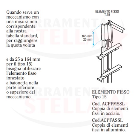 COMANDO ORIENTABILE 2 LAMELLE NACO PER VETRO TIPO 15 LAMELLA IN VETRO DA 15 CM