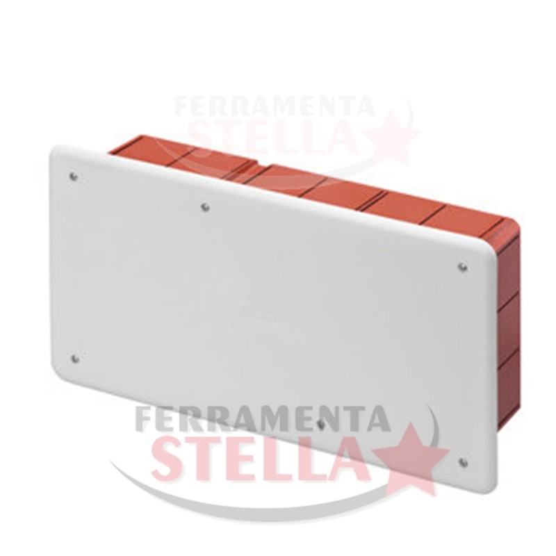 SCATOLA CONTENITORE di DERIVAZIONE a INCASSO x PARETI A MURARE 