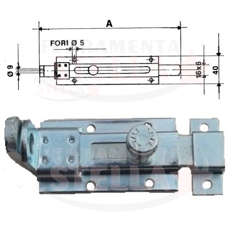 CATENACCIO PORTALUCCHETTO PORTE PORTONI INFISSI CHIAVISTELLO 10 CM LUCCHETTO