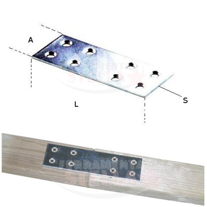 PIASTRINA DI GIUNZIONE 6 FORI 35 x 60