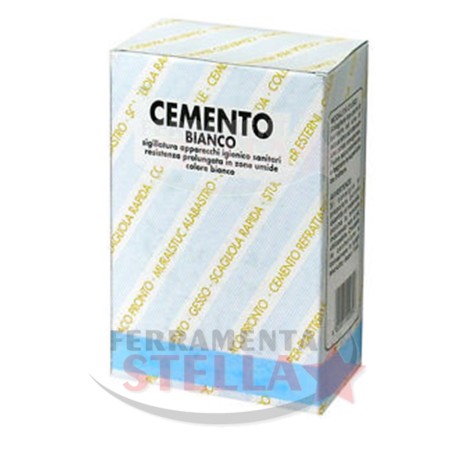 CEMENTO BIANCO IN POLVERE 1 KG STUCCO USO INTERNO ESTERNO