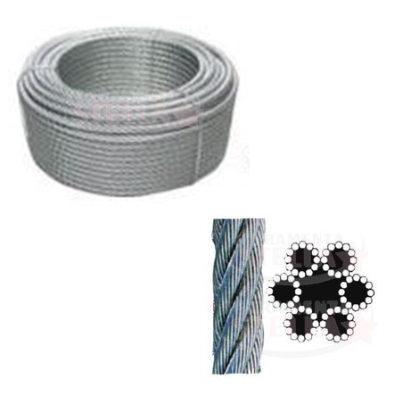 FILO FUNE CAVO FERRO ZINCATO ÿ 1,10 MM 25 MT MATASSINA MATASSA ROTOLO MULTIUSO