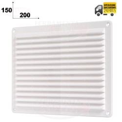 GRIGLIA ARIA AREATORE AREAZIONE QUADRATA C/RETE 150x200