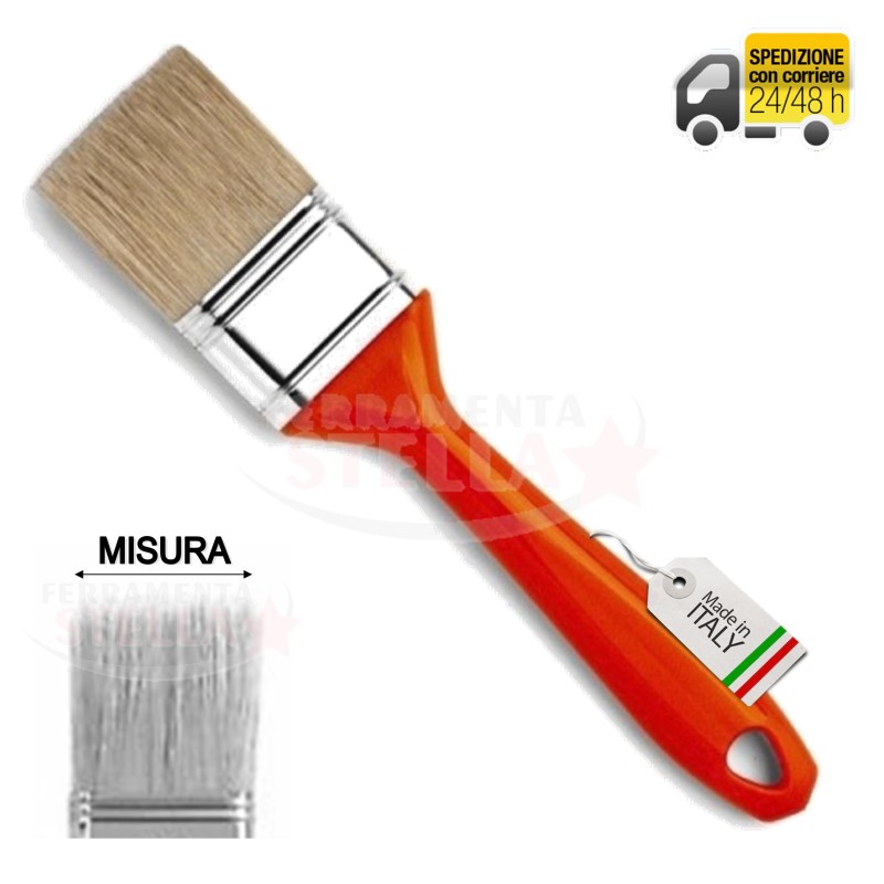 PENNELLO PIATTO PENNELLESSA PIATTA BIONDA CERVUS 30x15 PITTURA VERNICE SMALTO