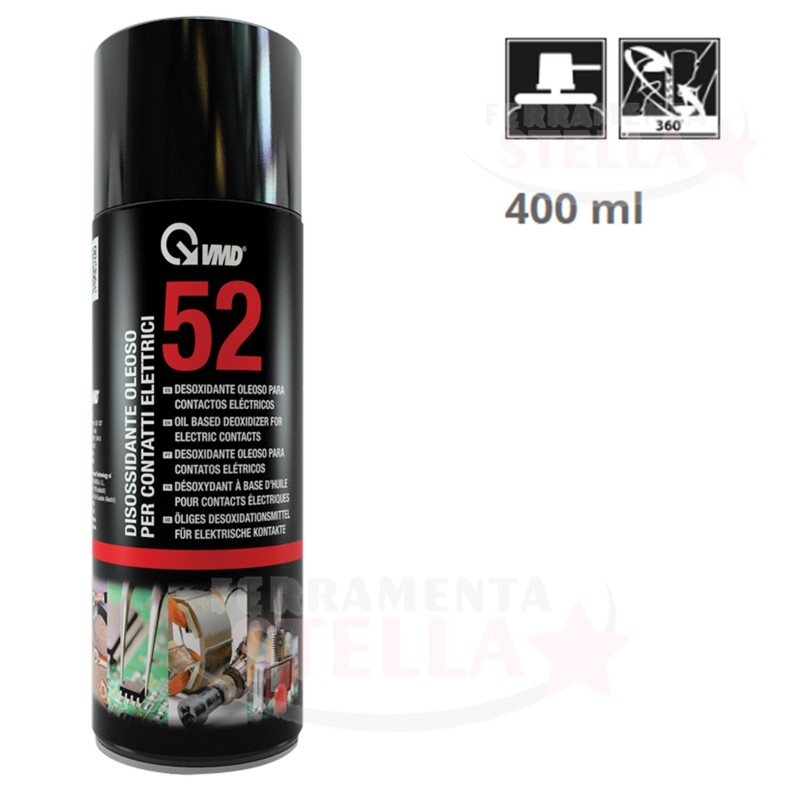 SPRAY DISOSSIDANTE RIATTIVA CONTATTI ELETTRICI RELE' 400ML OLEOSO ANTICORROSIONE
