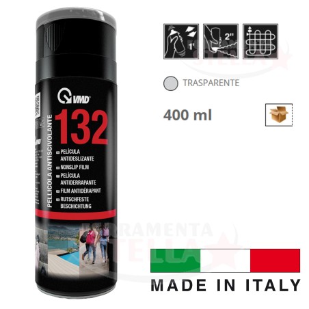 SPRAY PELLICOLA ANTISCIVOLATE ANTI SDRUCCIOLO TRASPARENTE x SCALINI RAMPE SCIVOLI SUPERFICI NON ADERENTI 