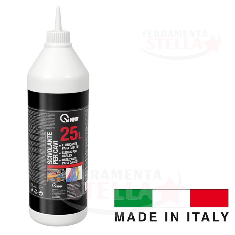 PASSACAVO LIQUIDO 1 LT - SFILACAVO SCIVOLANTE PER CAVI ELETTRICI