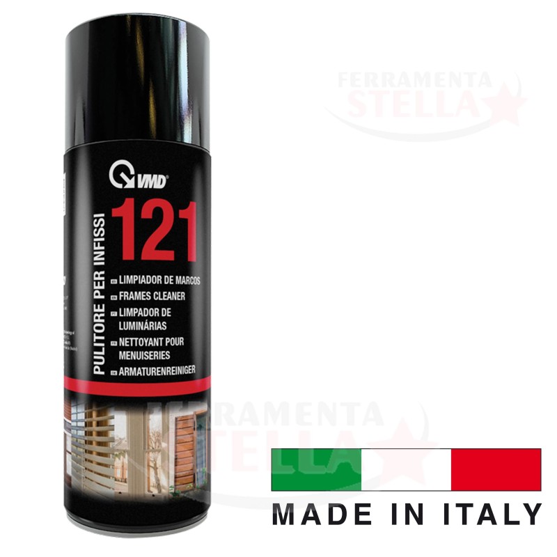 SPRAY PULITORE PER INFISSI SCHIUMOGENO - ADATTO PER PERSIANE SCUDI 