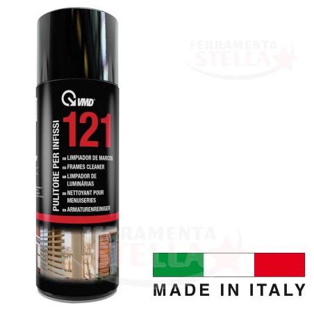 SPRAY PULITORE PER INFISSI SCHIUMOGENO - ADATTO PER PERSIANE SCUDI 