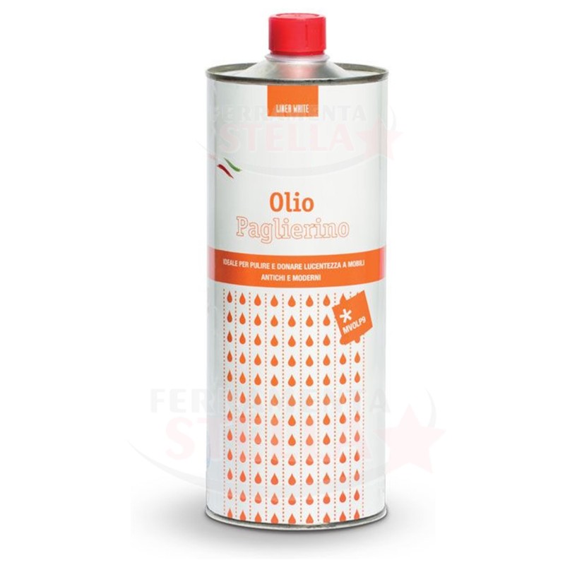 OLIO PAGLIERINO CHIARO 1 LT PROTEGGE LUCIDA PULISCE MOBILI COTTO LEGNO MARMO PULIZIA