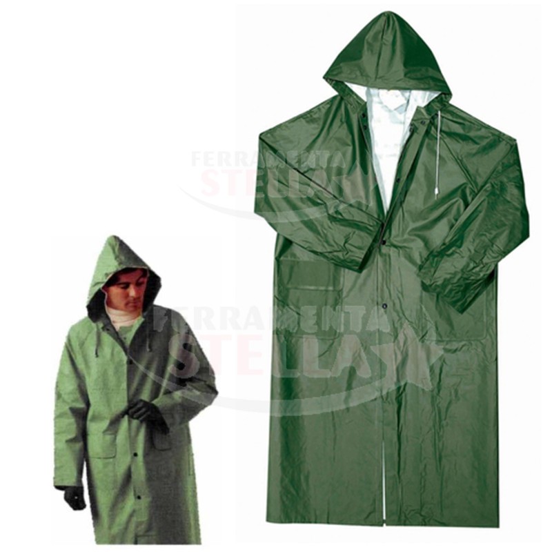 IMPERMEABILE CAPPOTTO GIUBBOTTO GIALLO ANTI PIOGGIA CON CAPPUCCIO