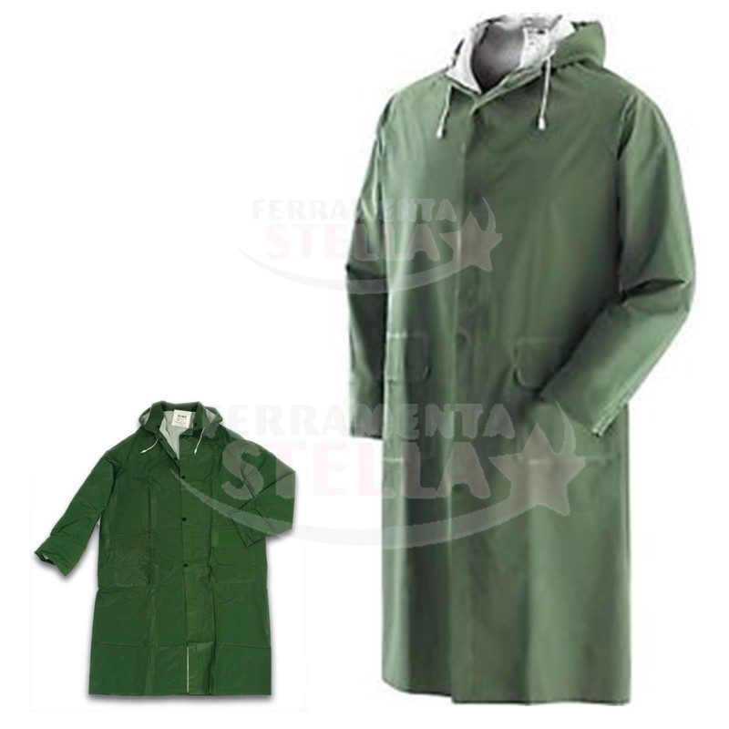 IMPERMEABILE CAPPOTTO GIUBBOTTO GIALLO ANTI PIOGGIA CON CAPPUCCIO