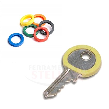 ANELLI IN PLASTICA COLORATI PER CHIAVI SEMPLICI 
