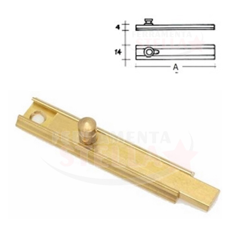 CATENACCIO PROFILATO IN OTTONE PER MOBILI ANTINE - CM 6